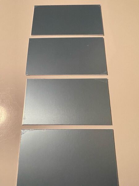 アルミ板 端材 厚さ3mm 200×111=3枚 204×111=1枚