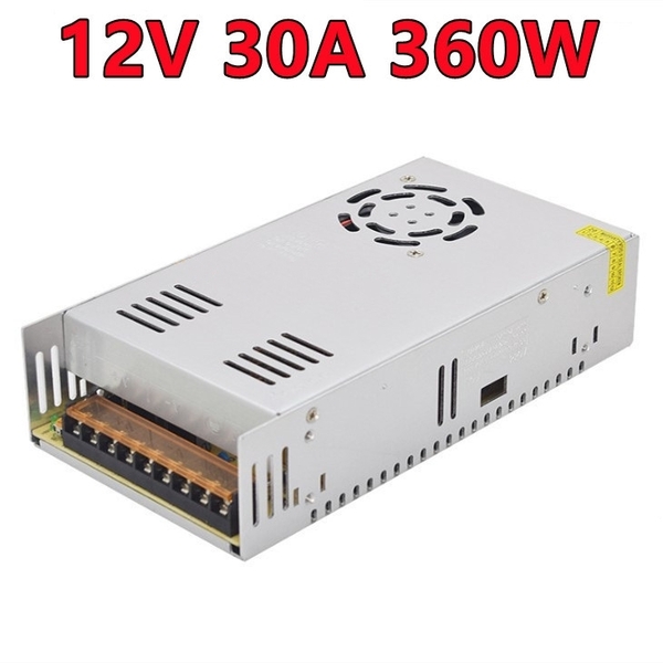格安 AC DC コンバーター 100V→12V30A スイッチング電源 直流安定化電源 即納 ACDC コンバータ スイッチング電源 キャンプ アウトドア