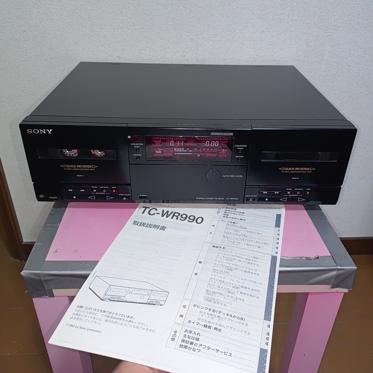SONY カセットデッキ TC-WR990 ジャンク品 Yahoo!オークション -「sony tc-wr990」の落札相場・落札価格