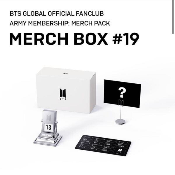 BTS MERCH BOX #19 マーチボックス バンタン 集合写真 グク テテ ジミン ホビ シュガ ナムジュン ジン