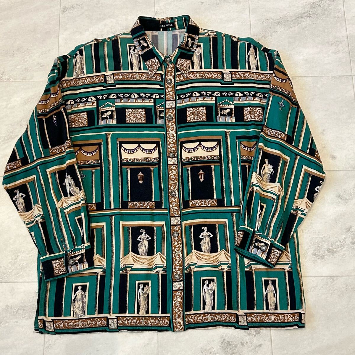 80s 80年代 90s 90年代 総柄シャツ レーヨン ビンテージ 古着