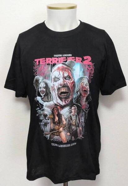 送料無料! 【XLサイズ】テリファー Terrifier 聖夜の悪夢 Tシャツ ホラー ピエロ ストリート 病み系 ネオスマ