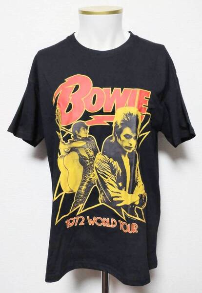 送料無料!【Lサイズ】デビッド・ボウイ Tシャツ 半袖 わりといい曲 ロック ストリート パンク 病み系 ネオスマ