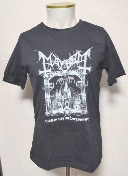 送料無料!【Lサイズ】メイヘム Tシャツ 半袖 ブラックメタル ロックバンド ストリート パンク 病み系 ネオスマ