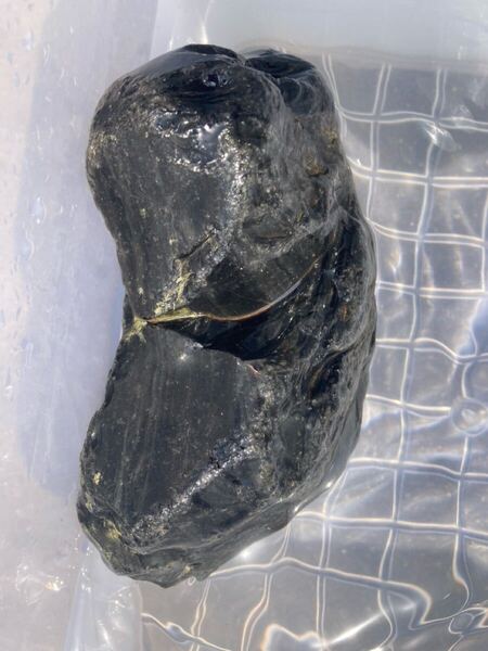 十勝石 黒曜石 玲瓏 天然原石 パワーストン 約1.8kg 送料無料
