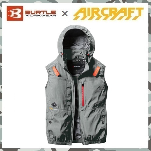 2025 新商品 【 新品 送料無料 】 M バートル BURTLE ハイバック ファン AC ベスト 空調服 AC2084 スティール グレー エアー クラフト