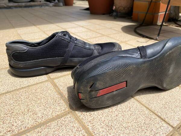 USED PRADA アメリカズ カップ オリジナル スニーカー ブラック 26cm / プラダ 運動靴 Sneaker Gym Shoes ジムシューズ シューズ 靴 黒