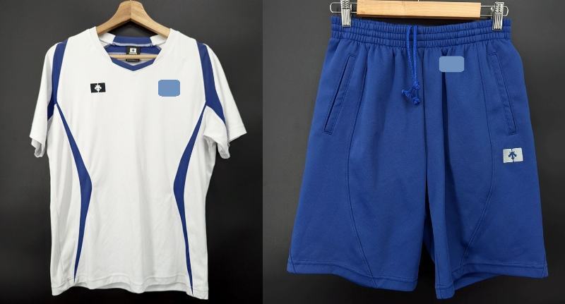 希少品 体操服 DP-40 デサント ナイロン短パン 紺 S 未使用品