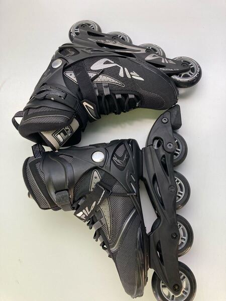 ★FILA LEGACY COMP 25.5cm ですが 24.5cm 前後が適正 インラインスケート 中古★
