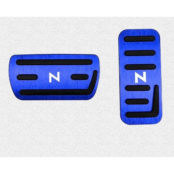 ホンダNシリーズ用 高品質アルミペダルカバー アクセル/ブレーキペダル N-BOX N-WGN N-ONE N-VAN 青