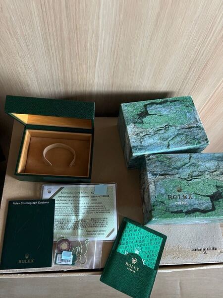 ROLEX ロレックス DAYTONA デイトナ 腕時計ケース 外箱シール有 116520 BOX 黒 箱 カレンダー 冊子 赤タグ OH証明書