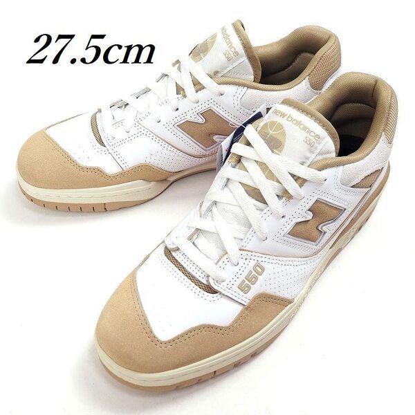 T191 新品 New Balance ニューバランス BB550NEC スニーカー プレミアムレザー 27.5cm