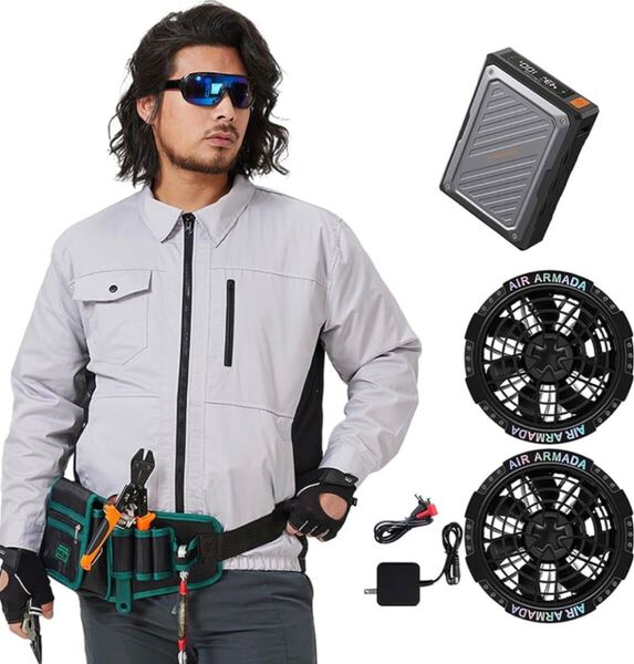 空調服ファンバッテリー 43Vセット サイズL