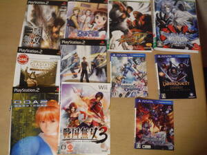 ★ PS2 PSVITA Wii XBOX ジャケットのみ ラグナロクオデッセイ 戦国無双 ストリートファイター グラディエーター 他 表紙のみ