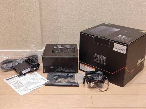 即決 送料込 Asrock DeskMini X600 ベアボーンキット AM5 箱付属品有 Used