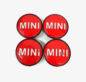 MINI ミニ ミニクーパー センターキャップ 54mm レッド 赤 4個セット 新品未使用 送料無料 BMW