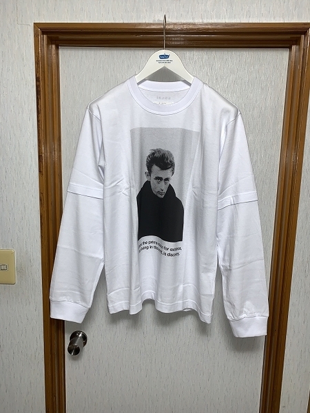 4 新品 25ss sacai James Dean L/S T-shirt white