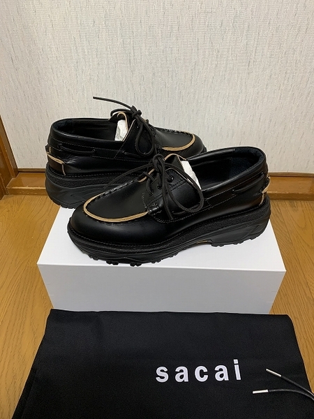 42 新品 25ss sacai Boat Shoes