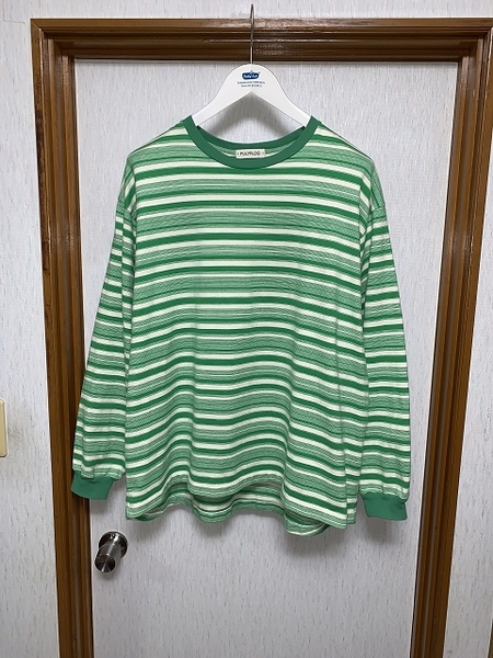 3 美品 24ss POLYPLOID ボーダー ロングスリーブ Tシャツ