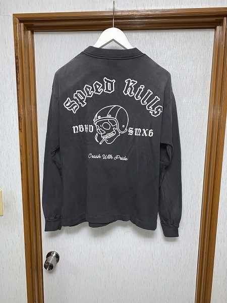 M 新品同様 25ss SAINT MICHAEL × NEIGHBORHOOD STHD . LS TEE SPEED KILLS ロングスリーブ Tシャツ
