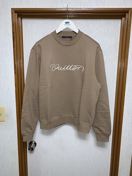 L 新品 25ss LOUIS VUITTON エンブロイダリー コットンクルーネック スウェット