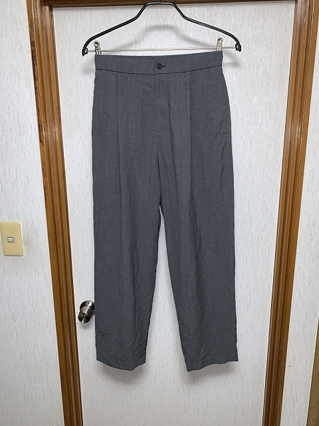 2 美品 ATON Wool Washi Tropical Wide Easy Pants gray