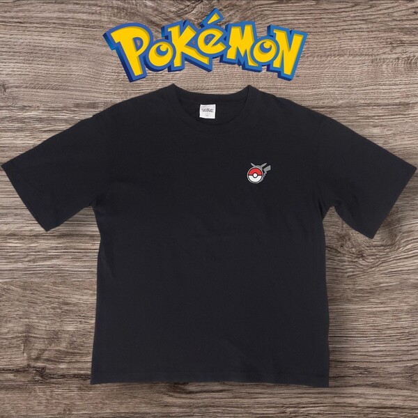 gu ポケモン コットンビックTシャツM 五分袖 ピカチュウ モンスターボール