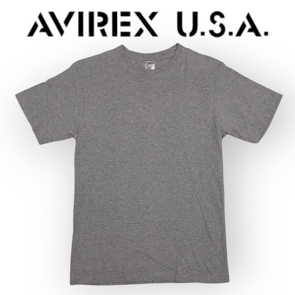 【定番シリーズ】AVIREX アヴィレックス 6183380 デイリーウエア 半袖 クルーネックTシャツ M