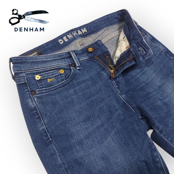 【正規品】デンハム DENHAM SHARP SKINNY FIT ストレッチデニムパンツW26 ルーマニア製