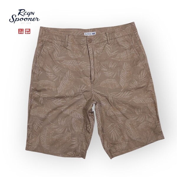 美品 限定コレクション UNIQLO Reyn Spooner ユニクロ×レインスプーナーコラボチノショーツ/M