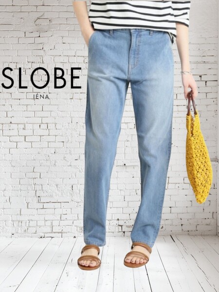 【定番】SLOBE IENA LE DENIM イエナテーパードデニムパンツ◆34