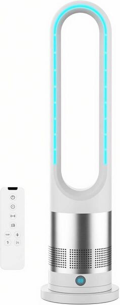 タワーファン 羽根なし&DCモーター&電気代大幅節約 扇風機 リビング扇風機 サーキュレーター 100°左右首振り 9H切タイマー 省エネ