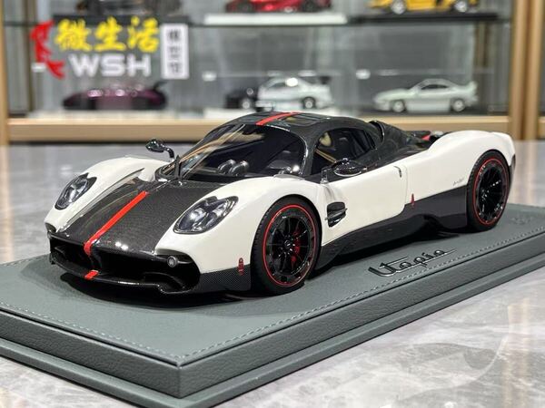 新発売 入手困難 BBR モデル 1/18 パガーニ Utopia ホワイト×ブラックカーボン ミニカー 限定品