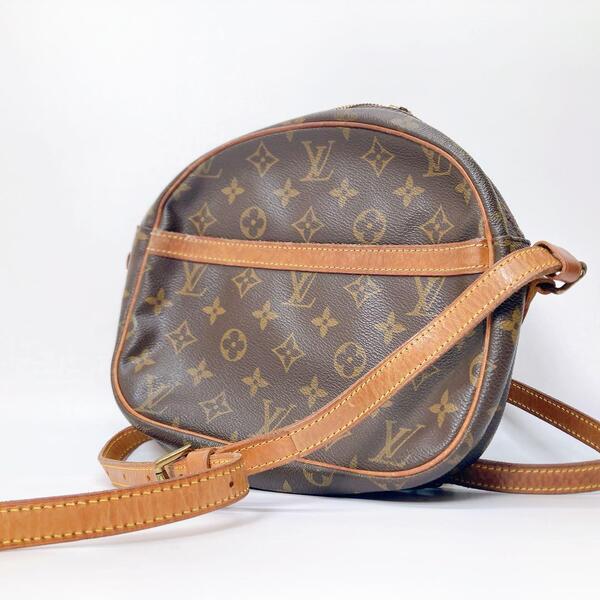 LOUIS VUITTON ルイヴィトン サンリス ショルダーバッグ モノグラム PVC レザー ヌメ革