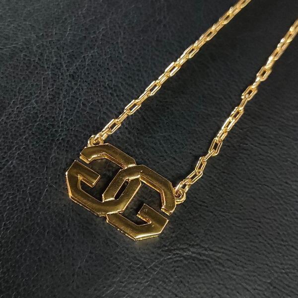 【極美品】GIVENCHY ジバンシー ネックレス ゴールド GGロゴチャーム