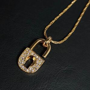 【極美品】Dior ディオール ネックレス カデナモチーフ ゴールド 南京錠