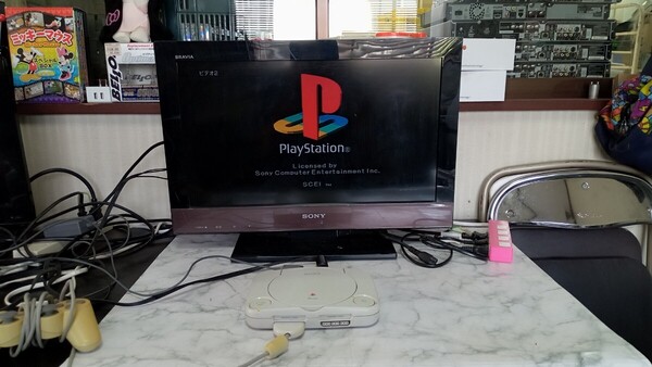 K3405 SONY PlayStation PSone SCPH-100 本体のみ 簡易動作確認&簡易清掃OK プレステ/プレイステーション 現状品 送料無料