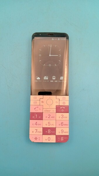 K3525 au SIMフリー INFOBAR XV KYX31 KYOCERA 簡易確認&簡易清掃&初期化OK 判定○ 送料無料 WebにてSIMロック解除受付手続済み