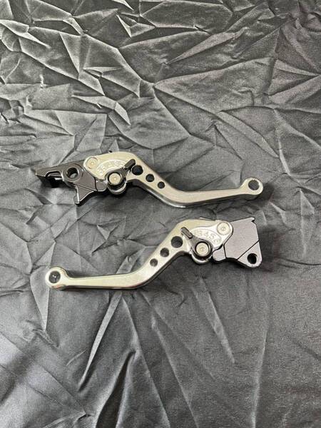 【匿名送無】 汎用品 バイク用 ブレーキレバー クラッチレバー 銀 シルバー