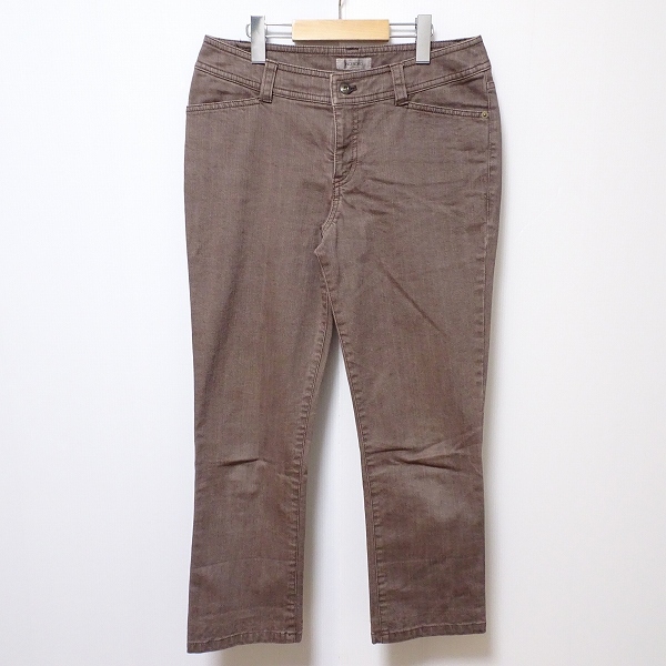 INGEBORG インゲボルグ 裾　花装飾　パンツ　日本製 M159 セール】 ○カメリア刺繍入りカットソーワイドパンツ （その他