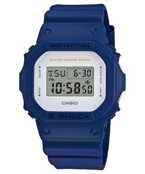 【電池交換済】G-SHOCK G-ショック スクエアケース ネイビー DW-5600M-2JF