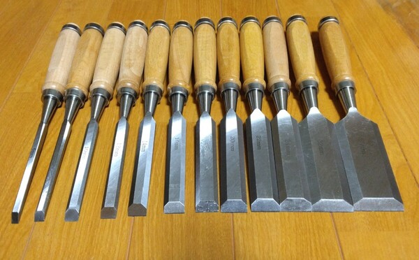 ノミ 12本セット DIY 大工道具 工具 のみ 平 鑿