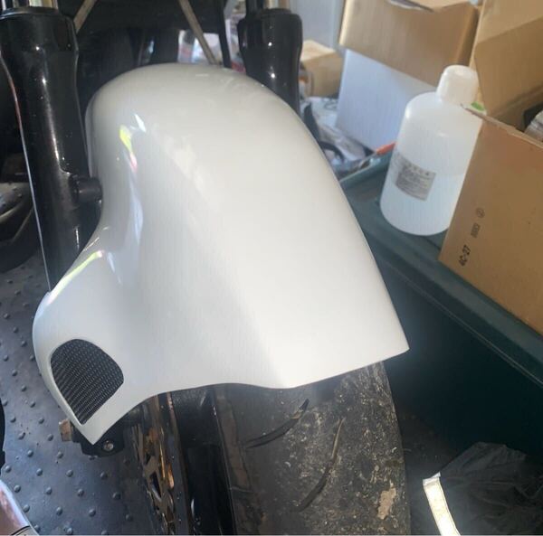 XJR400 4HM エアロシャーク フロントフェンダー 黒メッシュ 未使用品
