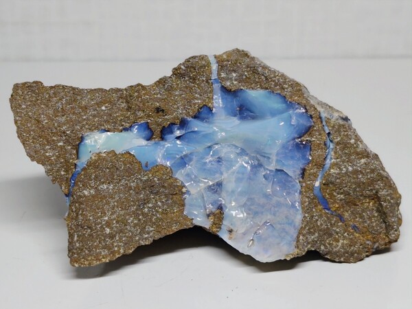 【ボルダー】◆170g◆ オパール 蛋白石 原石 鑑賞石 自然石 天然石 誕生石 宝石 水石 鉱物 鉱石 置物 インテリア