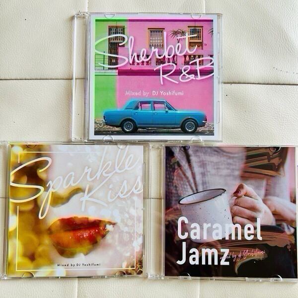 送料無料 / DJ YOSHIFUMI / R&B CLASSICS MIX 3枚セット / Sherbet R&B Sparkle Kiss Caramel Jamz