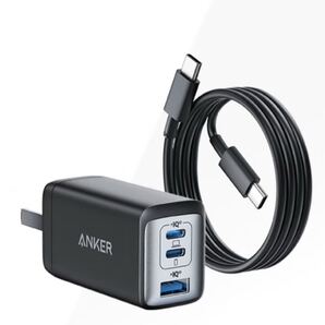 新品PowerPort Ⅲ 3-Port 65W & USB-Cケーブル セット USB急速充電器