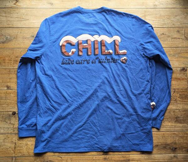 送料無料♪パタゴニア patagonia レスポンシビリティーカットソー CHILL 長袖Tシャツ size XL ブルー Responsibility Tee 古着アウトドア
