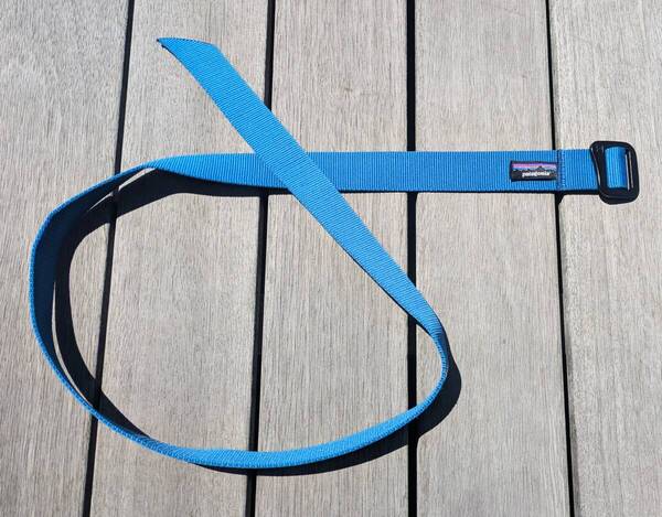 送料無料♪パタゴニア patagonia フリクションベルト ターコイズブルー系 116㎝ 美品 アウトドア