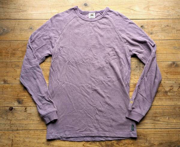 送料無料♪GOHEMP ゴーヘンプ ラグランカットソー size S アースカラー 長袖Tシャツ オーガニックコットン アウトドアキャンプ 登山