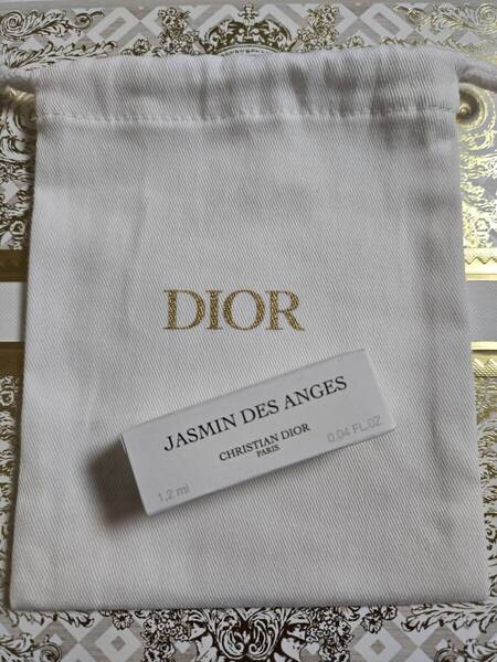新品★Dior クリスチャン ディオール ジャスミン デ ザンジュ オードゥ パルファン 1.2ml♪香水♪サンプル★巾着ポーチおまけ付